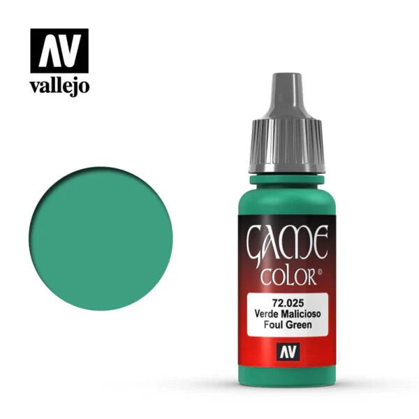Game Color(Vallejo): Foul Green (Verde Malicioso) - 17 ml