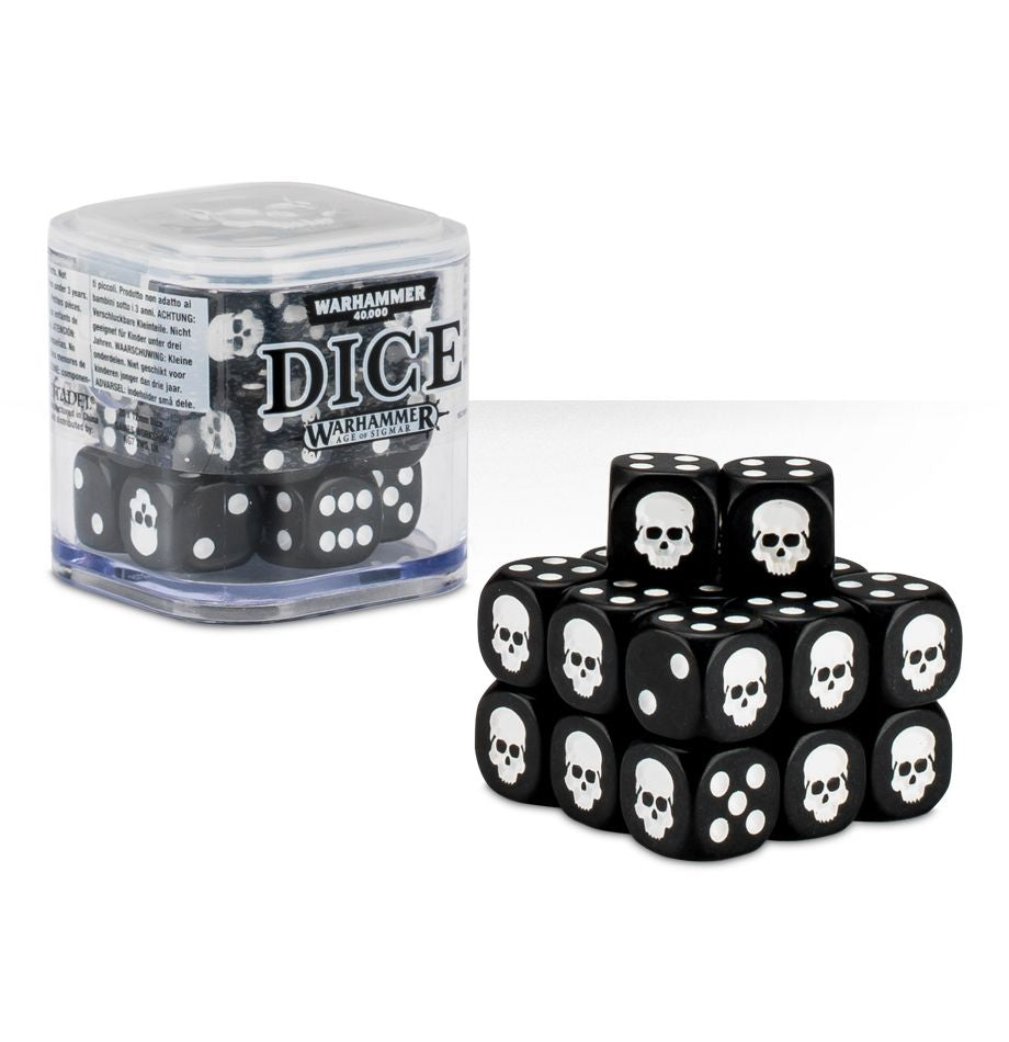 Dice Cube - Black- Warhammer 40K