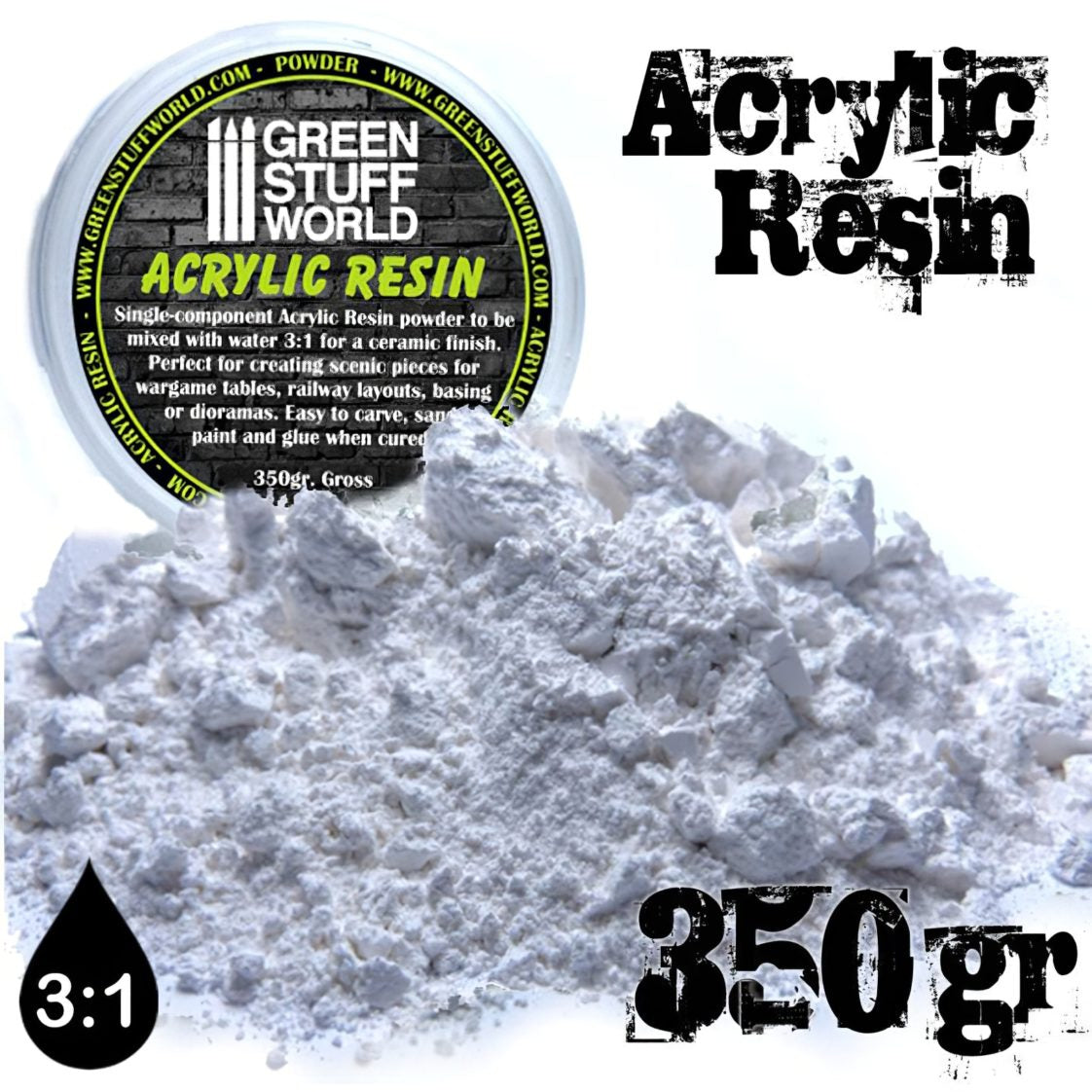 Green Stuff World: Acrylic Resin Powder 350 grams