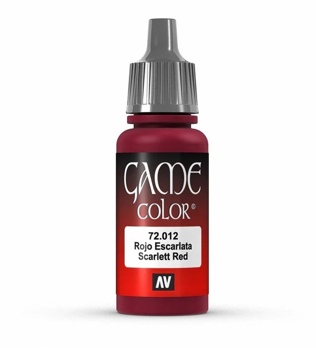 Game Color(Vallejo): Scarlet Red (Rojo Escarlata) - 17 ml