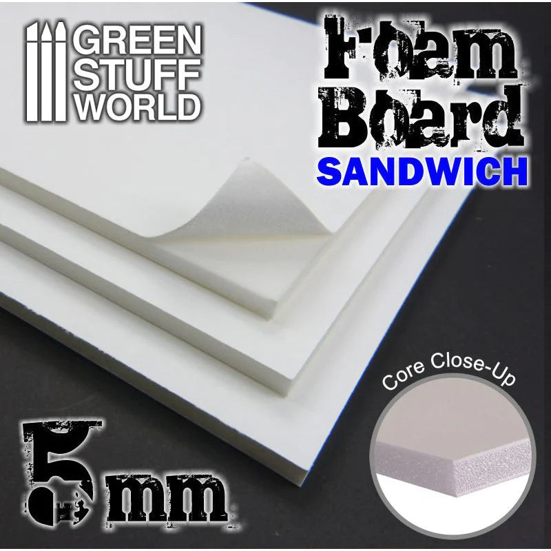 Green Stuff World: 9318 - Foamboard 5 mm (A4) x 2