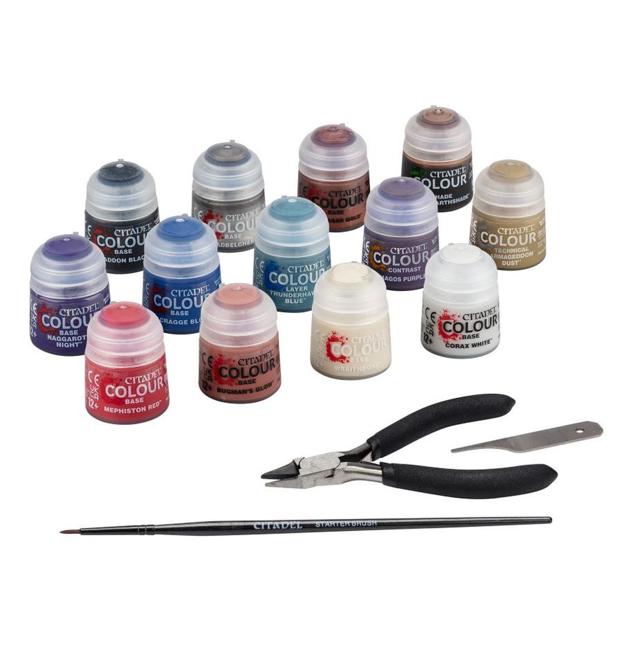 WARHAMMER 40,000: PAINTS + TOOLS SET