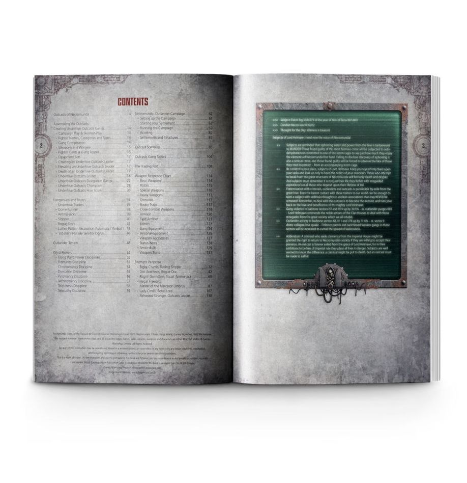 NECROMUNDA: BOOK OF THE OUTCAST