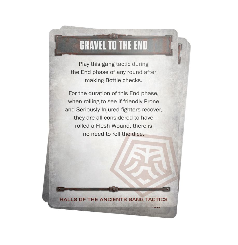 NECROMUNDA: HALLS/ANCIENTS TACTICS CARDS