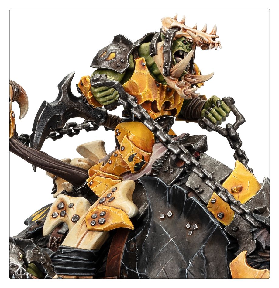 ORRUK WARCLANS: TUSKBOSS ON MAW-GRUNTA